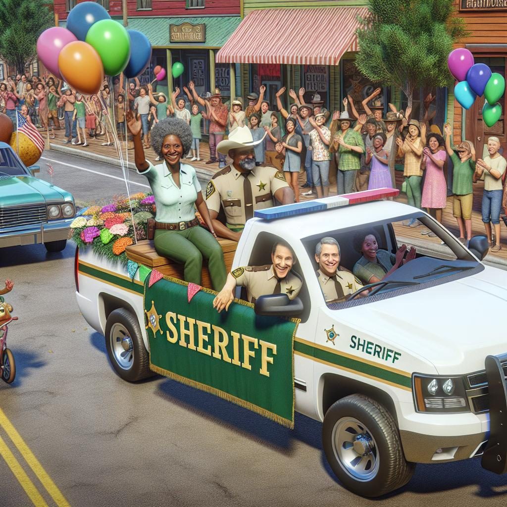 Sheriff retirement celebration parade.