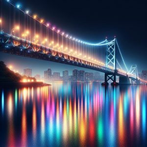 Colorful Bridge Illumination