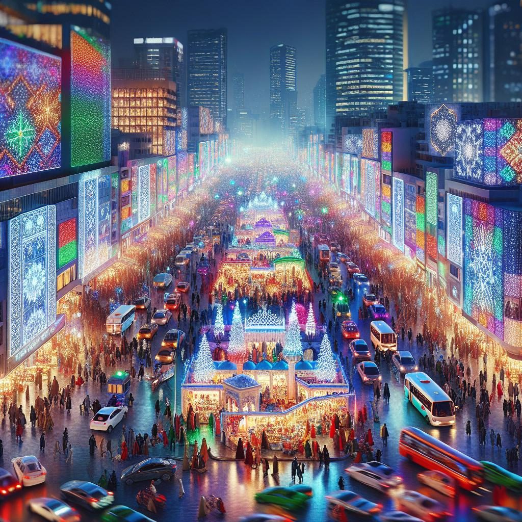 Festive City Vibrance