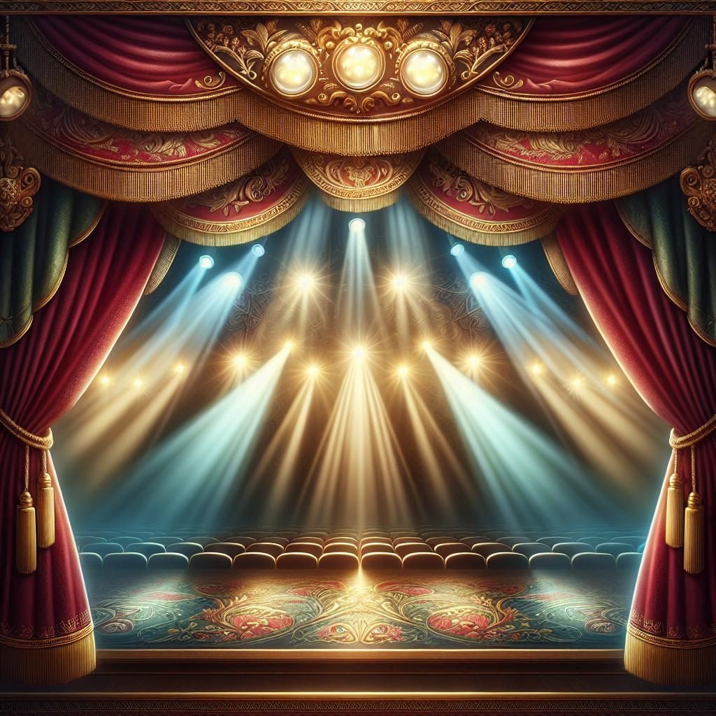 Theatre Lights and Curtains