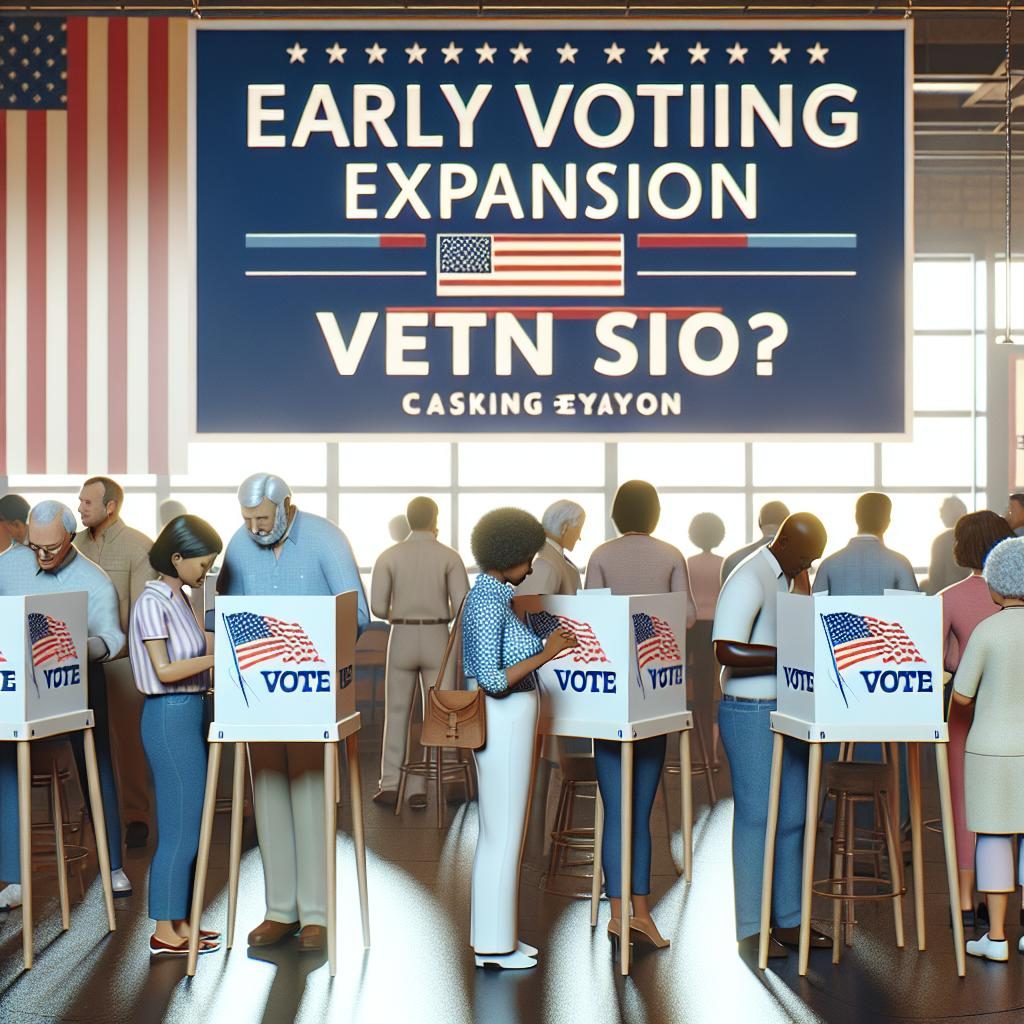 Early voting expansion signage