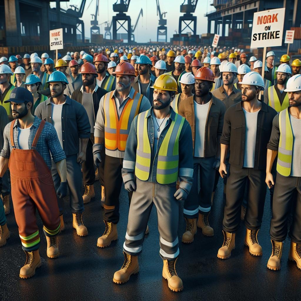 Dockworkers on Strike