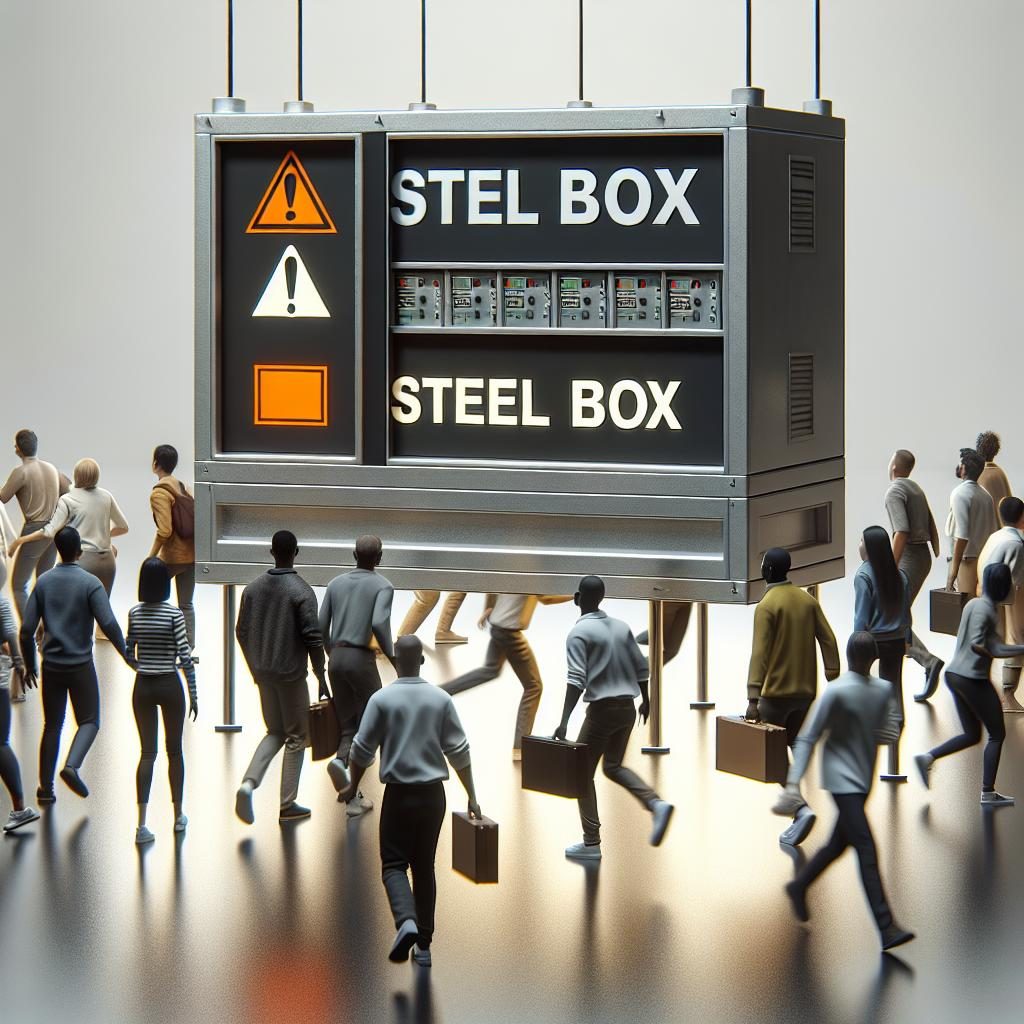 Steel box alert evacuation