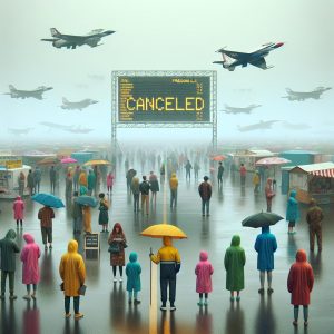 Foggy Airshow Cancellation Illustration