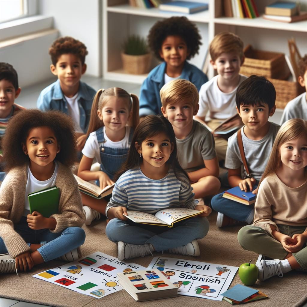 Children Learning Spanish Together