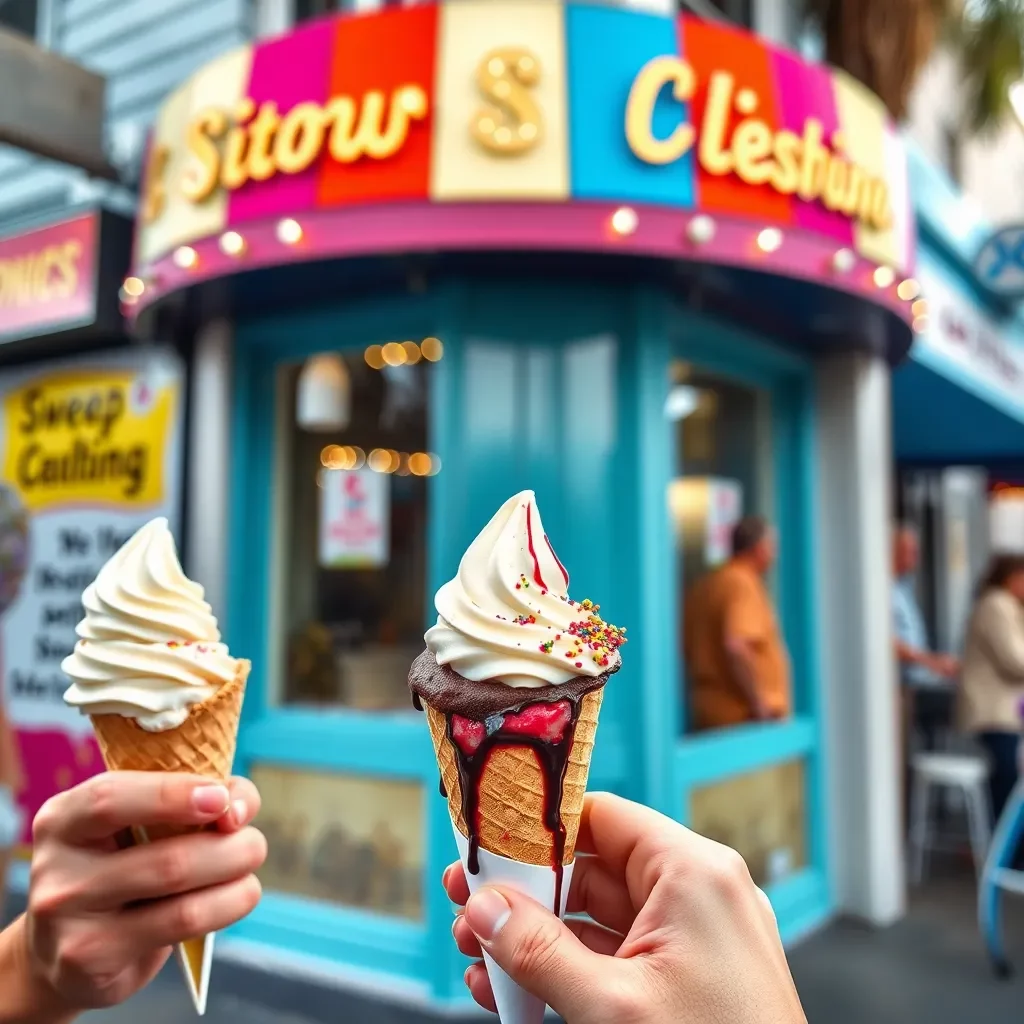 Sweet Treats Compete: A Delightful Ice Cream Showdown on South Gay Street