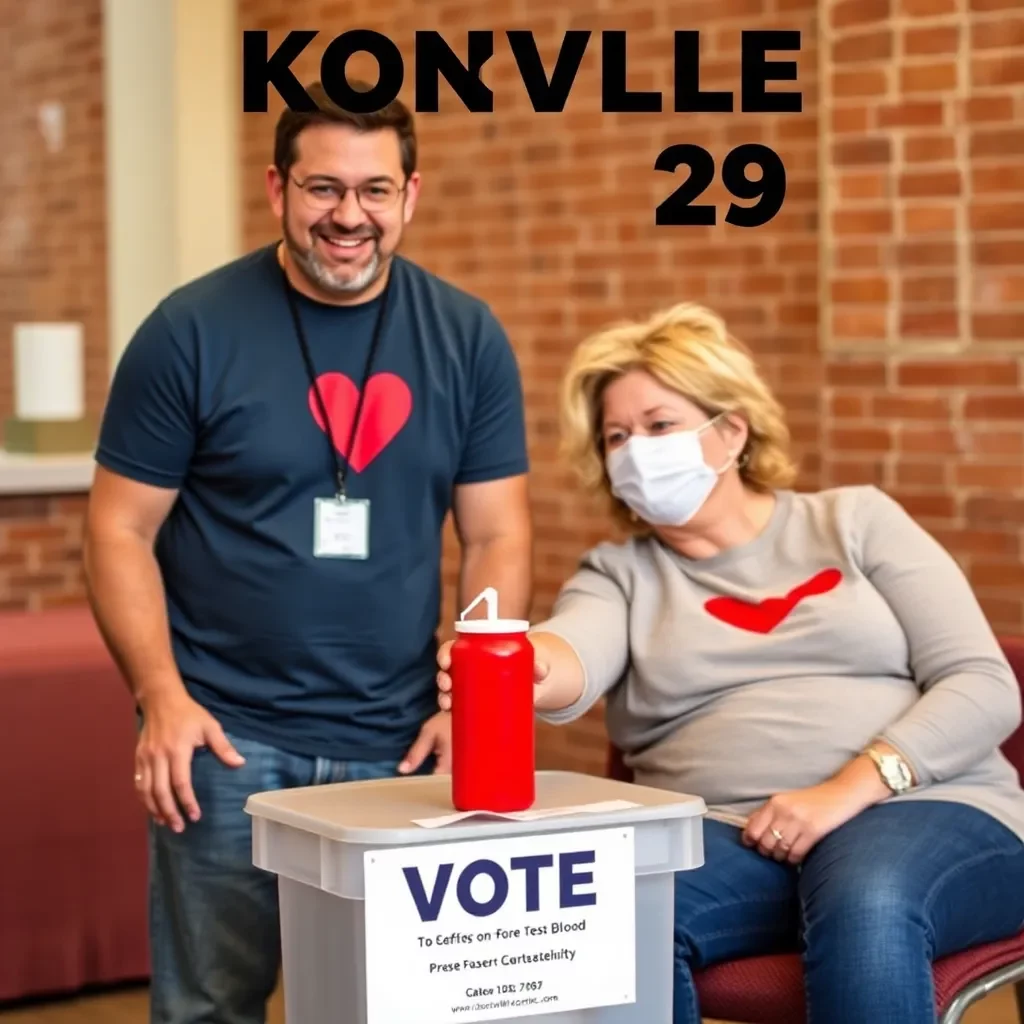 Knoxville Residents Encouraged to Vote and Donate Blood on October 29