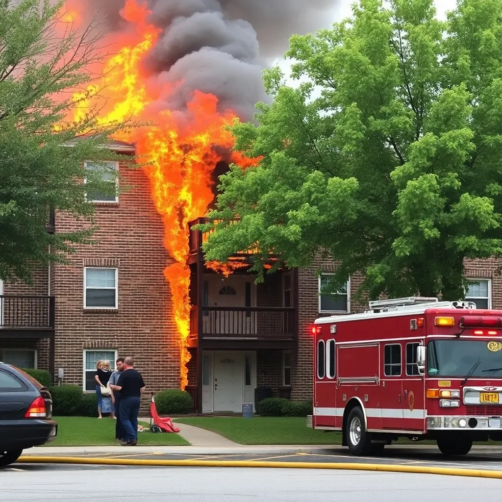 Fire Erupts at Knoxville Apartment Complex, Displacing Eight Residents