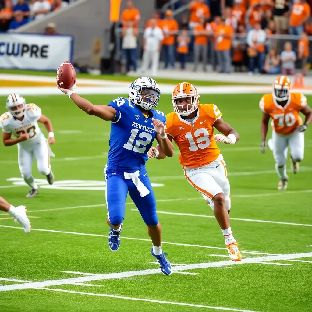 Kentucky Wildcats Fall to Tennessee Volunteers in Hard-Fought Gridiron Battle