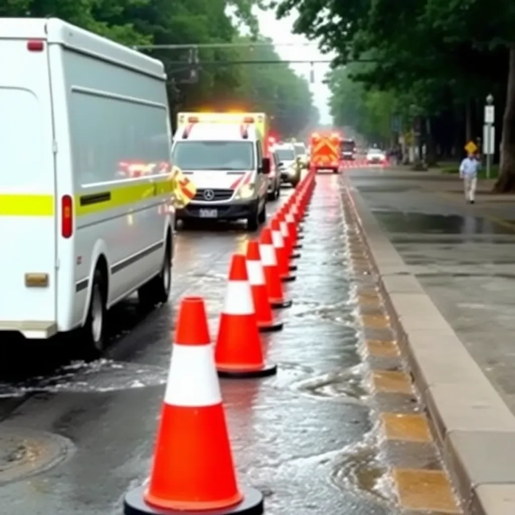 Water Main Break Disrupts Traffic and Daily Life in Fountain City