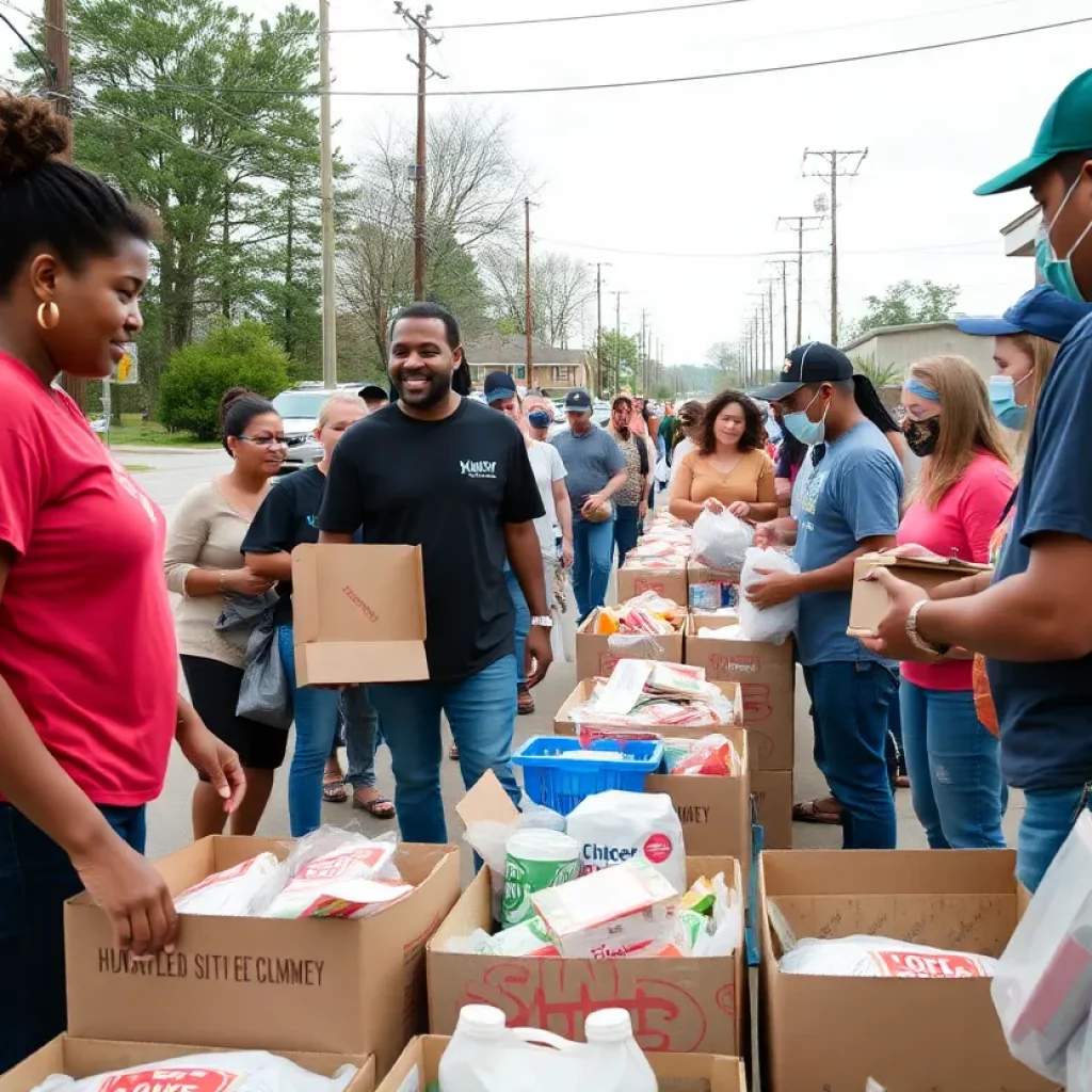 Volunteers helping in Hurricane Helene relief efforts in Tennessee