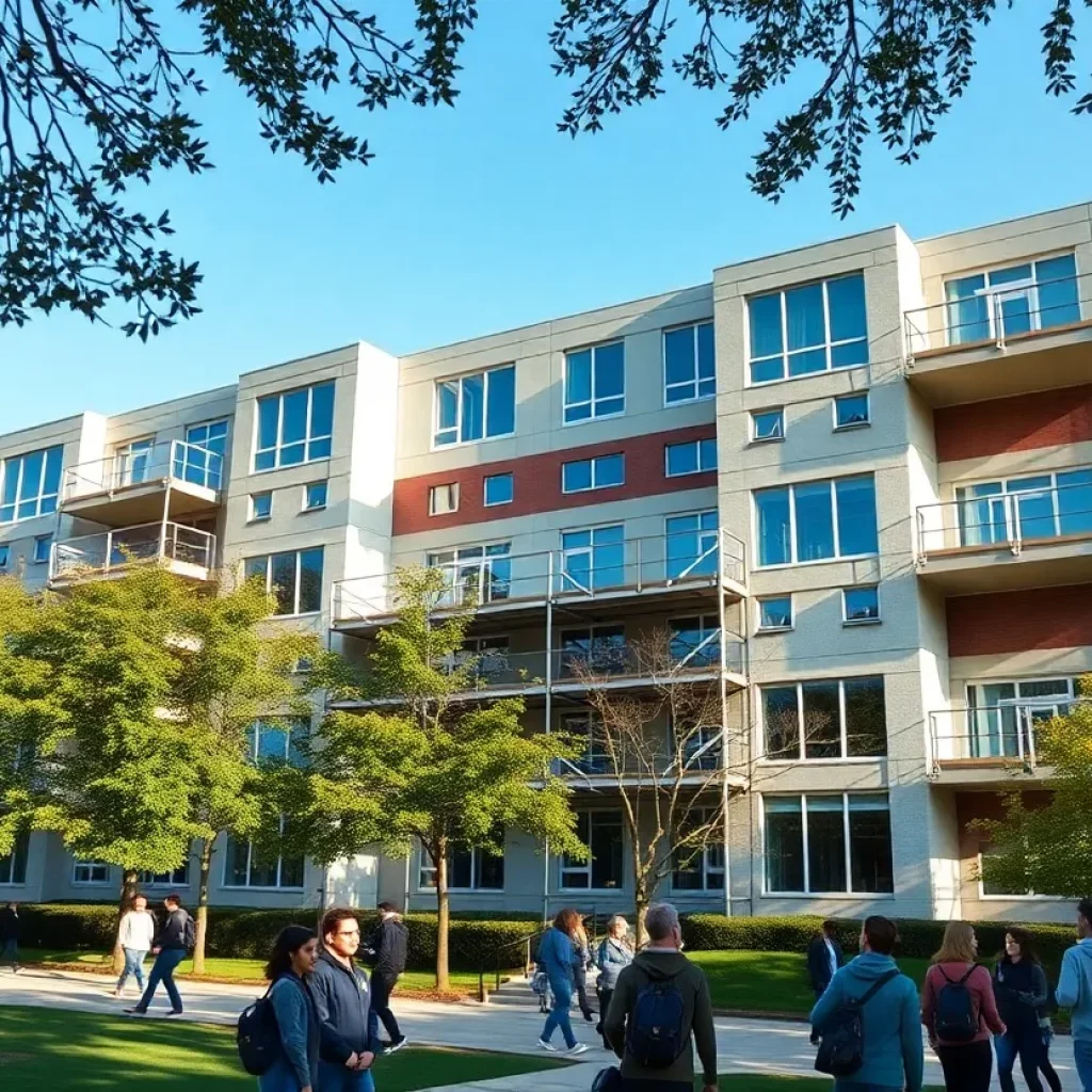 Construction of VERVE Knoxville student housing project