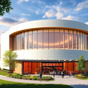 Architectural rendering of the Jenny Boyd Carousel Theatre in Knoxville