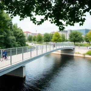 Concept design of Knoxville's pedestrian bridge over the Tennessee River