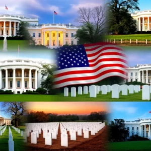 Collage of U.S. presidential historical landmarks