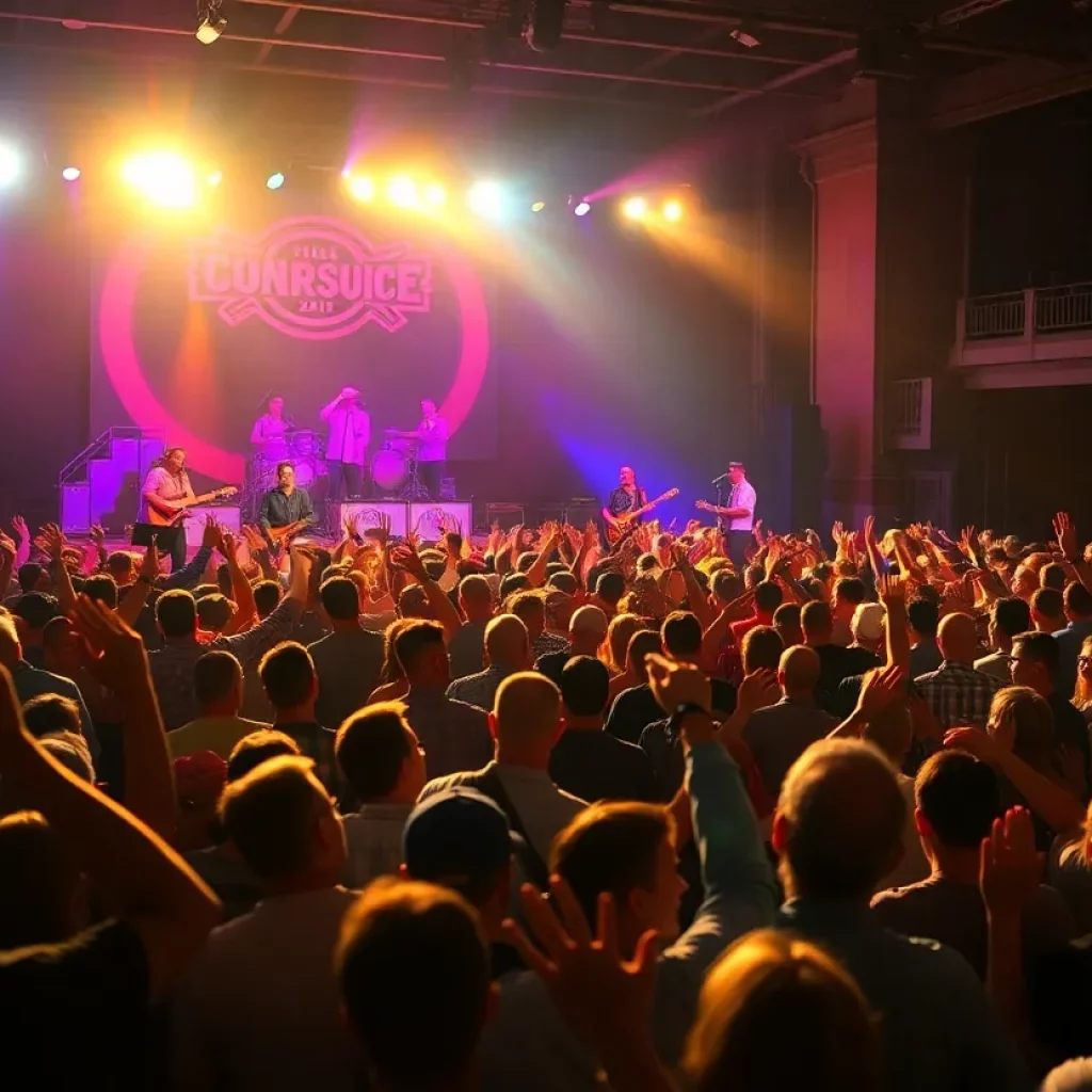 Crowd enjoying a concert at Bijou Theatre in Knoxville