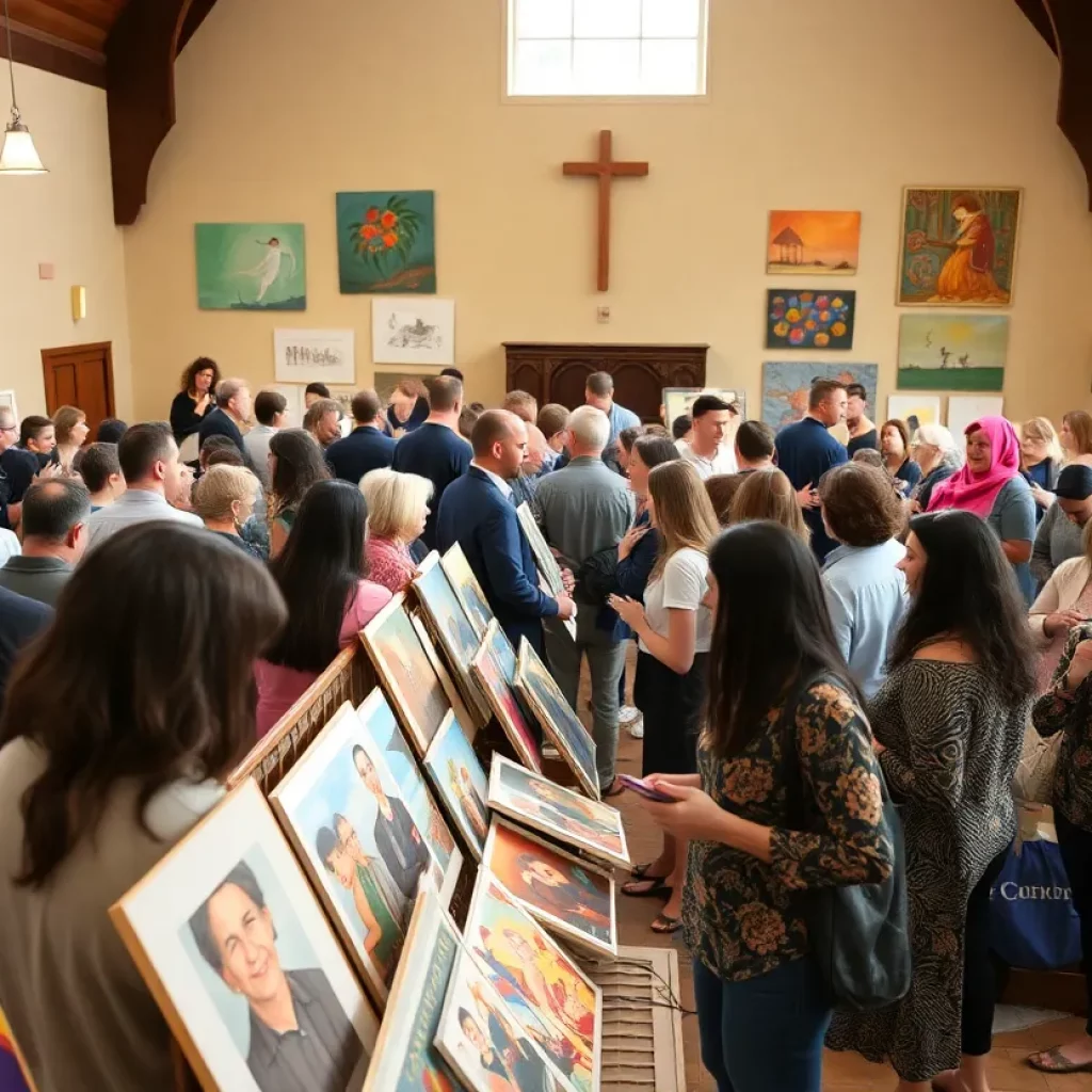 Community art gathering at Westminster Presbyterian Church in Knoxville