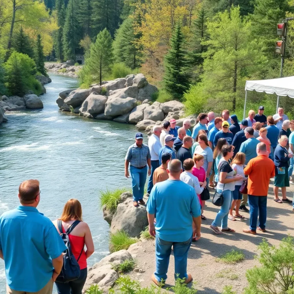 Attendees networking at the Tennessee RiverLine Summit